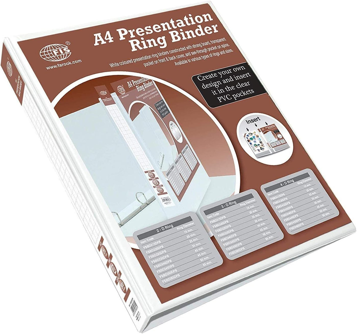 FIS FSBD235DPB A4 Presentation Ring Binder – 2D Ring, 35mm, White, 300 Sheets - Al Kabayel Discount CentreFIS FSBD235DPB A4 Presentation Ring Binder – 2D Ring, 35mm, White, 300 SheetsFolders & BindersFISAl Kabayel Discount Centre