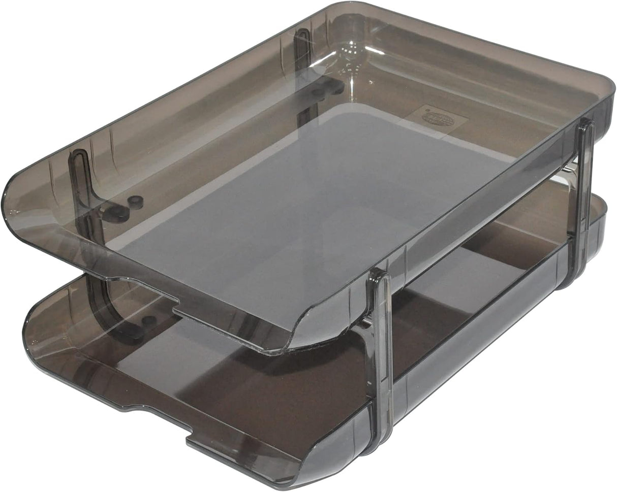 FIS FSOT9002 Flexible Stacking 2 - Tier Document Tray – Smoky - Al Kabayel Discount CentreFIS FSOT9002 Flexible Stacking 2 - Tier Document Tray – SmokyDocument TraysFISAl Kabayel Discount Centre