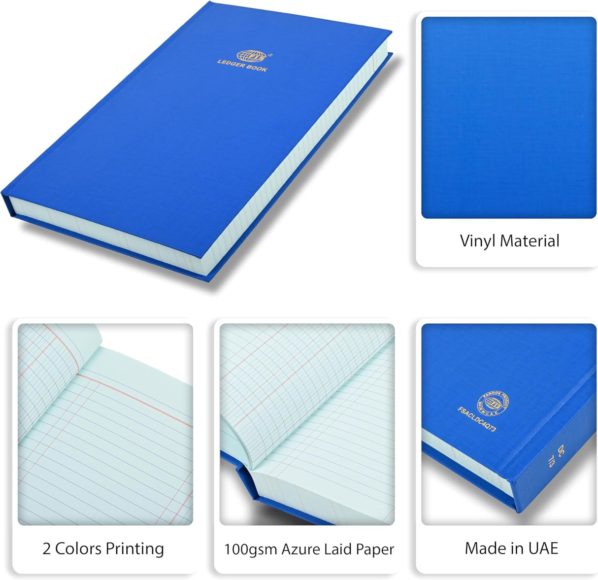 FIS Ledger Book – Foolscap Size | Hard Cover | 4 Quire | 2 Column | Blue | FSACLDC4Q73 - Al Kabayel Discount CentreFIS Ledger Book – Foolscap Size | Hard Cover | 4 Quire | 2 Column | Blue | FSACLDC4Q73Notepads & Legal PadsFISAl Kabayel Discount Centre
