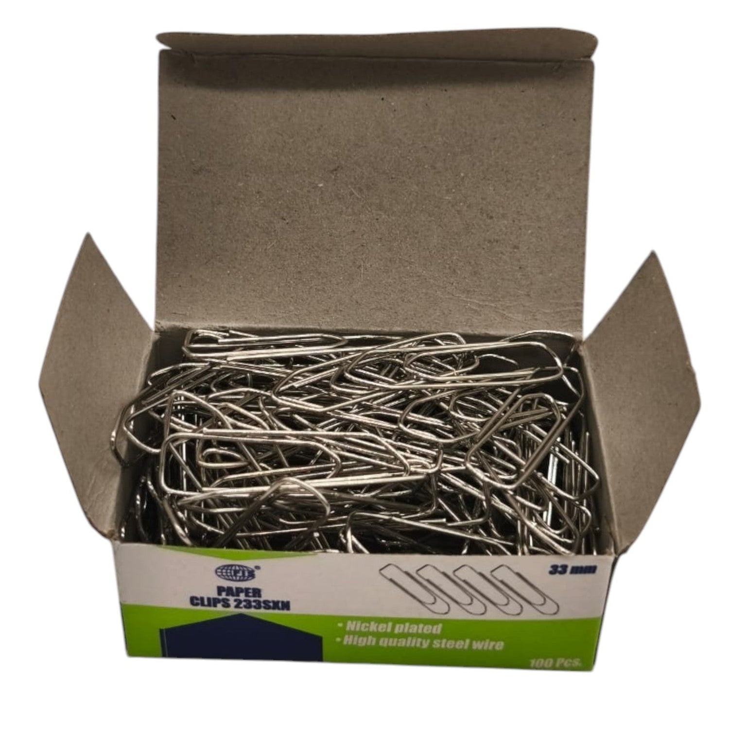 FIS Paper Clips Boat Shape Pack Of 100Pcs 33MM Size - 233SXN - Al Kabayel Discount CentreFIS Paper Clips Boat Shape Pack Of 100Pcs 33MM Size - 233SXNPaper Clips, Staples & FastenersFISAl Kabayel Discount Centre