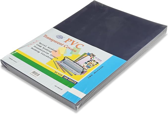 Fis PVC Transparent Cover, A4 Size(210x297mm), 180 Micron Thickness, Packet of 100 Sheets, Clear Transparent View - Al Kabayel Discount CentreFis PVC Transparent Cover, A4 Size(210x297mm), 180 Micron Thickness, Packet of 100 Sheets, Clear Transparent ViewPacking MaterialsFISAl Kabayel Discount Centre