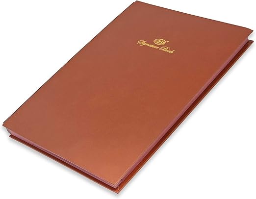 FIS Signature Book, Vinyl Material Cover, 20 Sheets, Brown Color, 240 x 340 mm - Al Kabayel Discount CentreFIS Signature Book, Vinyl Material Cover, 20 Sheets, Brown Color, 240 x 340 mmNotebooks & Writing PadsFISAl Kabayel Discount Centre