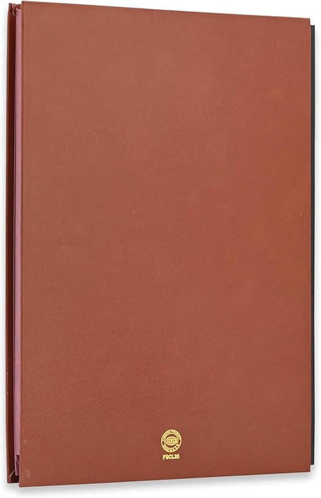 FIS Signature Book, Vinyl Material Cover, 20 Sheets, Brown Color, 240 x 340 mm - Al Kabayel Discount CentreFIS Signature Book, Vinyl Material Cover, 20 Sheets, Brown Color, 240 x 340 mmNotebooks & Writing PadsFISAl Kabayel Discount Centre