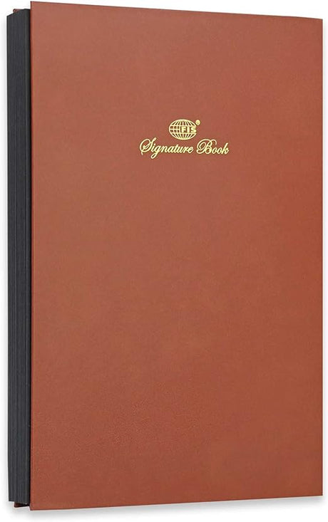 FIS Signature Book, Vinyl Material Cover, 20 Sheets, Brown Color, 240 x 340 mm - Al Kabayel Discount CentreFIS Signature Book, Vinyl Material Cover, 20 Sheets, Brown Color, 240 x 340 mmNotebooks & Writing PadsFISAl Kabayel Discount Centre