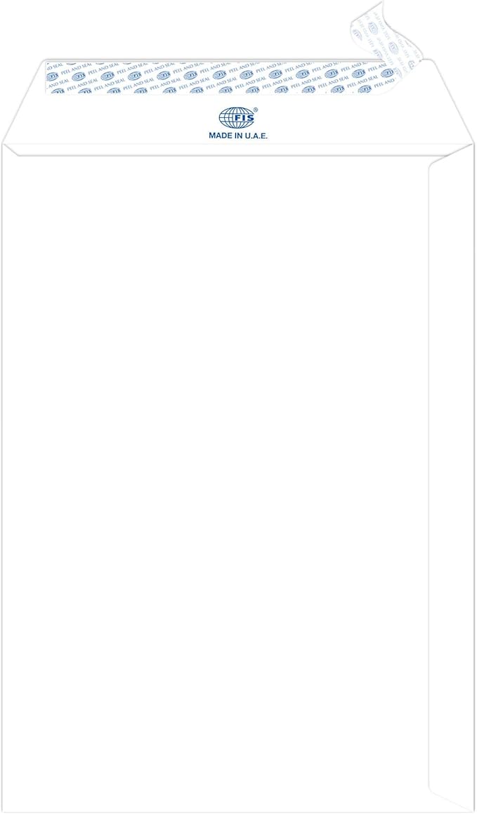 FIS White Envelopes 10X7" 50pcs Peel&Seal - Al Kabayel Discount CentreFIS White Envelopes 10X7" 50pcs Peel&SealEnvelopes & Mailing SuppliesFISAl Kabayel Discount Centre
