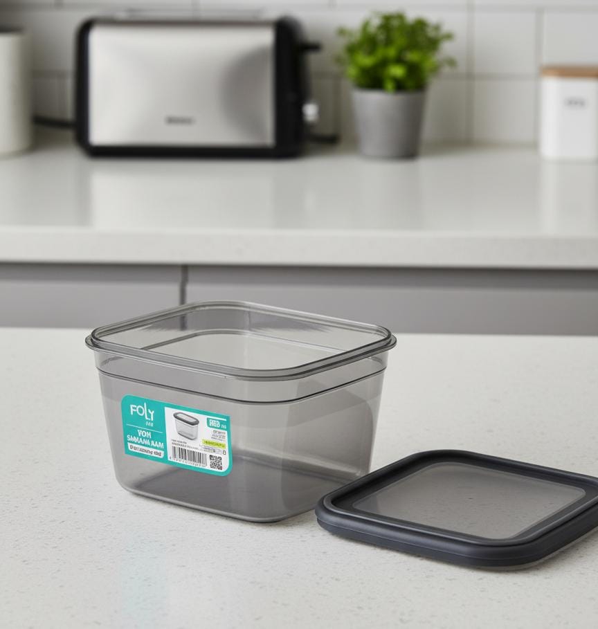 FOLY LIFE Medium Storage Box 800ml Transparent Gray | Reusable Airtight Food Container - Al Kabayel Discount CentreFOLY LIFE Medium Storage Box 800ml Transparent Gray | Reusable Airtight Food ContainerOrganizers & AccessoriesFOLY LIFEAl Kabayel Discount Centre