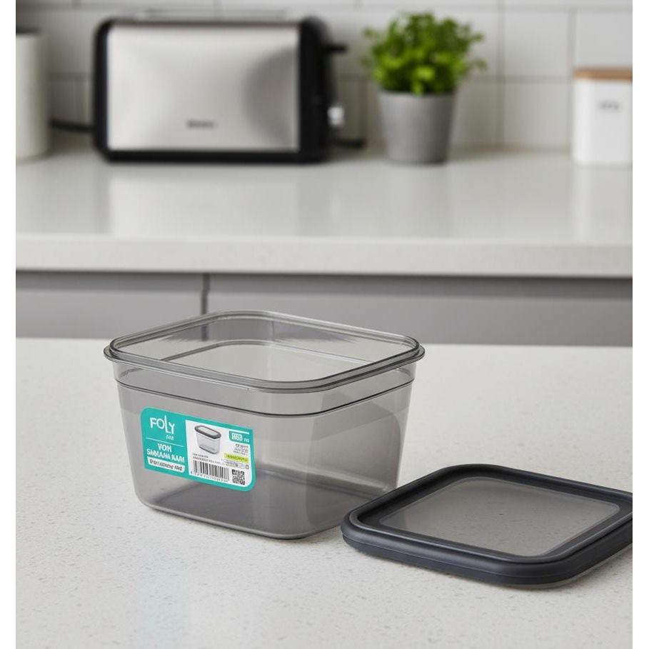 FOLY LIFE Medium Storage Box 800ml Transparent Gray | Reusable Airtight Food Container - Al Kabayel Discount CentreFOLY LIFE Medium Storage Box 800ml Transparent Gray | Reusable Airtight Food ContainerOrganizers & AccessoriesFOLY LIFEAl Kabayel Discount Centre