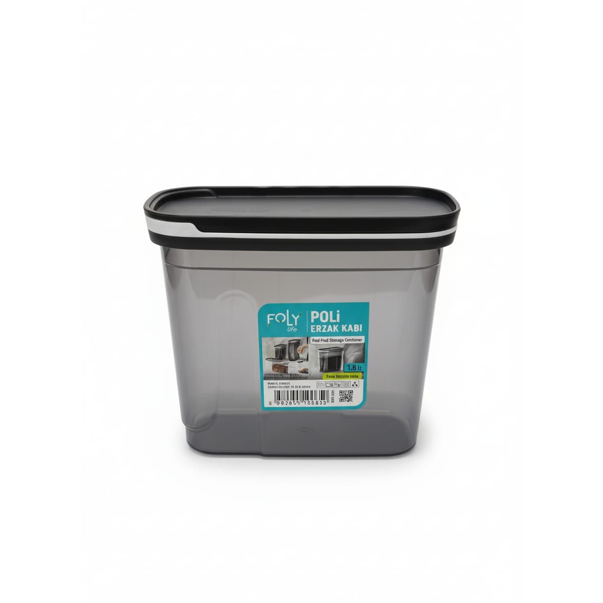 FOLY LIFE Royal Food Storage Box 1.8L Transparent Gray | Elegant Kitchen Organizer - Al Kabayel Discount CentreFOLY LIFE Royal Food Storage Box 1.8L Transparent Gray | Elegant Kitchen OrganizerOrganizers & AccessoriesFOLY LIFEAl Kabayel Discount Centre