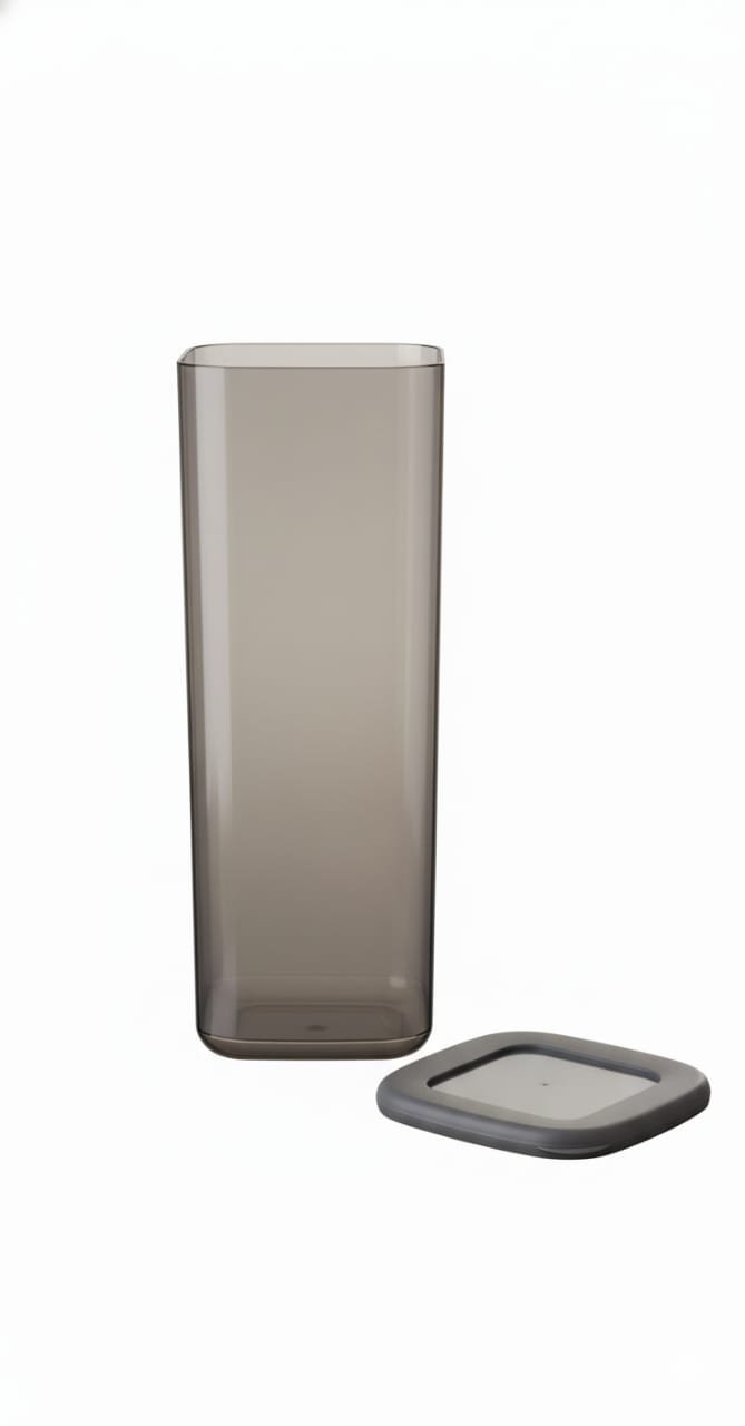 FOLY LIFE Square Storage Box 1.75L Transparent Gray | Double Injection Plastic Food Container - Al Kabayel Discount CentreFOLY LIFE Square Storage Box 1.75L Transparent Gray | Double Injection Plastic Food ContainerOrganizers & AccessoriesFOLY LIFEAl Kabayel Discount Centre