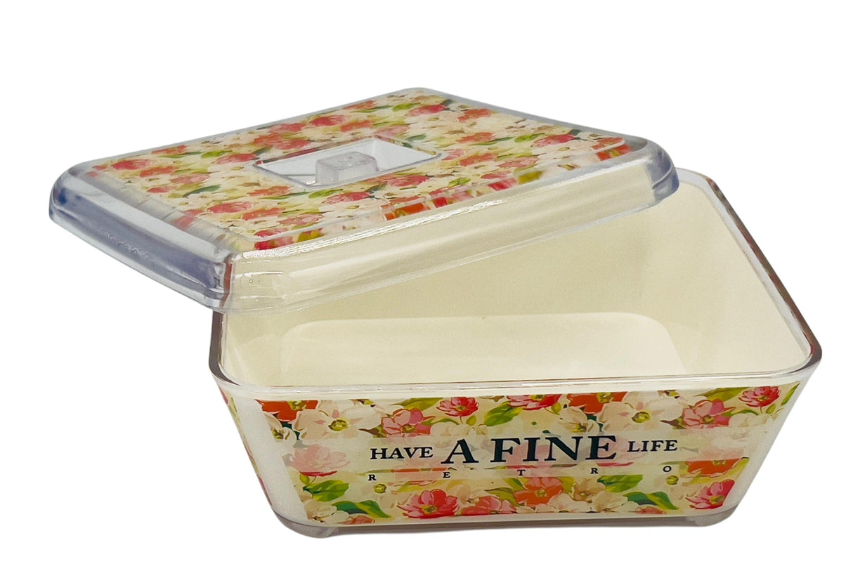 FOODBOWL Multipurpose Food Storage Bowl 850ml, Multicolour Floral Design - A370 - Al Kabayel Discount CentreFOODBOWL Multipurpose Food Storage Bowl 850ml, Multicolour Floral Design - A370Food ContainersFOODBOWLAl Kabayel Discount Centre