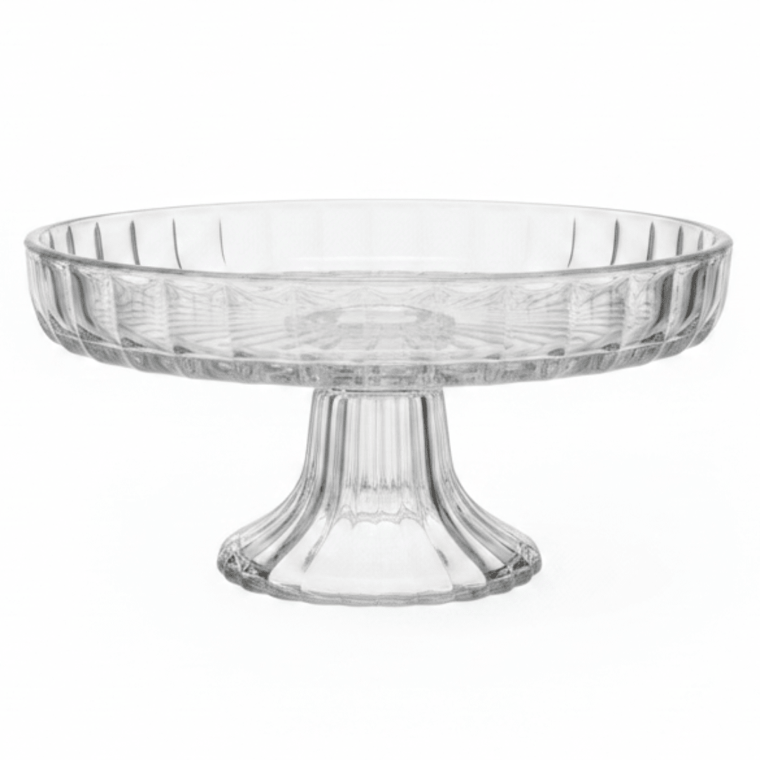 Footed Crystal Glass Candy Plate | Elegant Pedestal Serving Dish | 17×8 cm - Al Kabayel Discount CentreFooted Crystal Glass Candy Plate | Elegant Pedestal Serving Dish | 17×8 cmServing TraysAKDCAl Kabayel Discount Centre