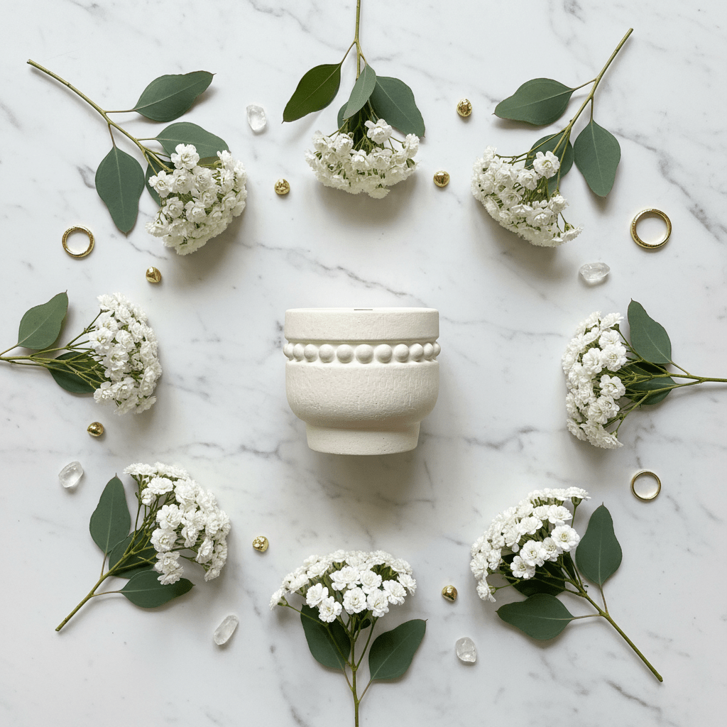 Fresh Touch Scented Candle — Elegant Cream Chalk Cup - Al Kabayel Discount CentreFresh Touch Scented Candle — Elegant Cream Chalk CupHome FragrancesFRESH TOUCHAl Kabayel Discount Centre