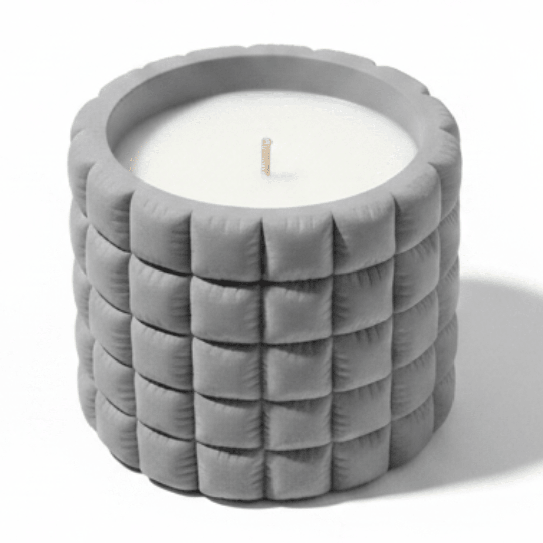 Fresh Touch Scented Candle — Grey Chalk Quilted Cup | 10×9 cm - Al Kabayel Discount CentreFresh Touch Scented Candle — Grey Chalk Quilted Cup | 10×9 cmHome FragrancesAKDCAl Kabayel Discount Centre