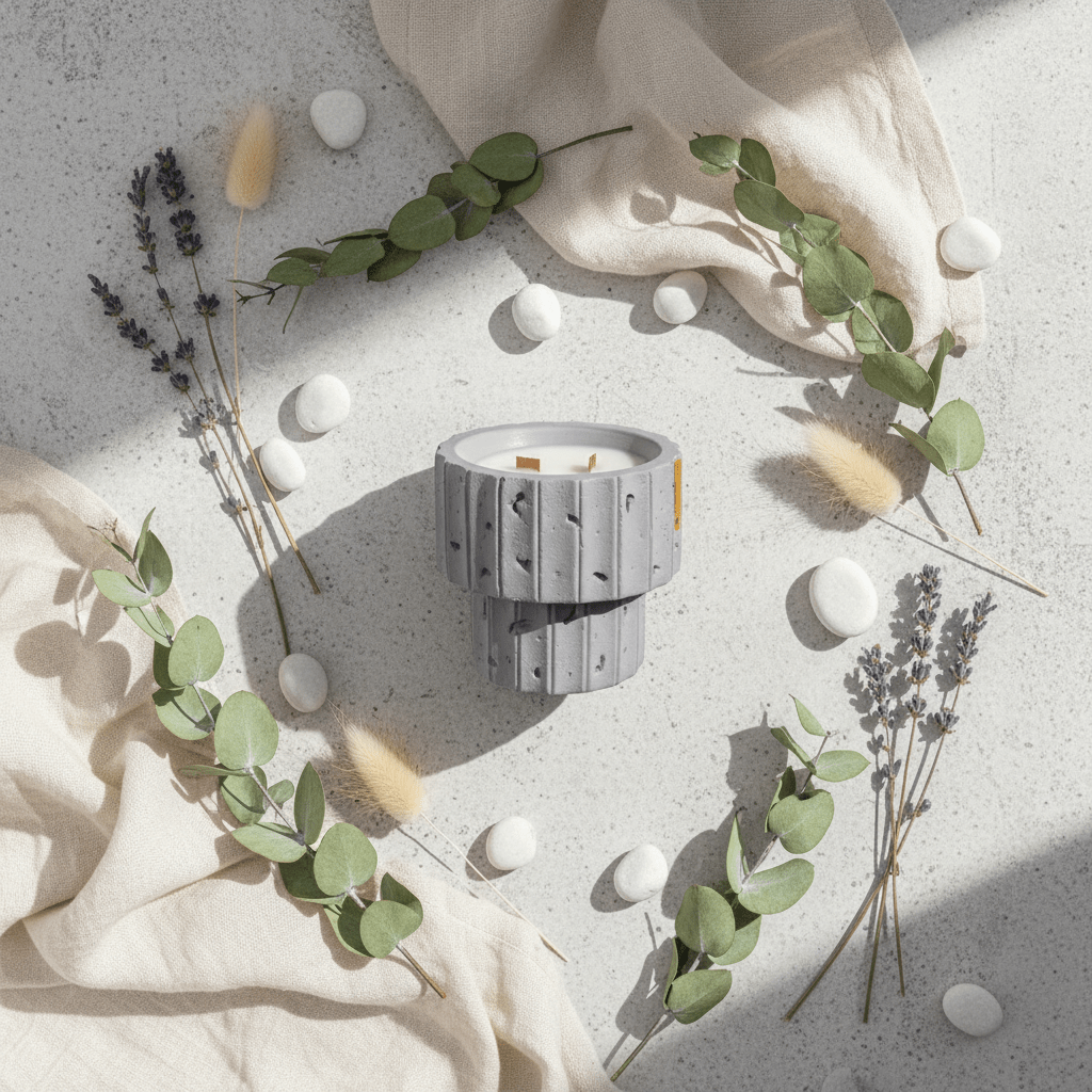 Fresh Touch Scented Candle | Grey Chalk Vessel | Double Wick | 10×10cm - Al Kabayel Discount CentreFresh Touch Scented Candle | Grey Chalk Vessel | Double Wick | 10×10cmHome FragrancesAKDCAl Kabayel Discount Centre