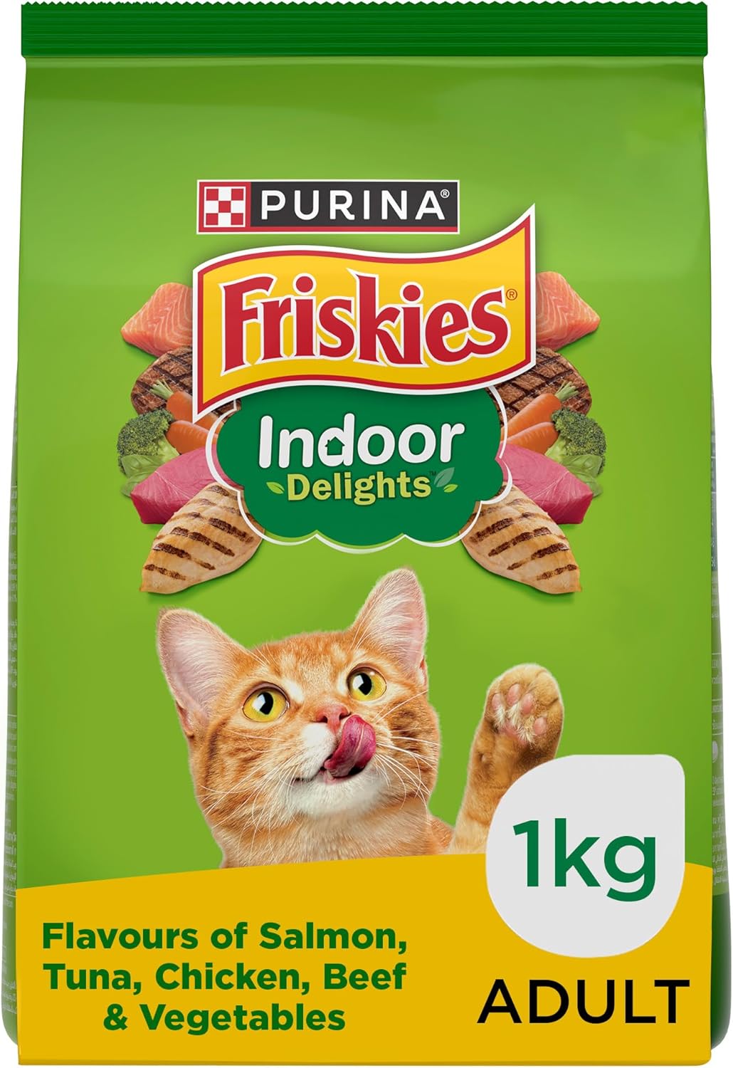 Friskies Purina Cat Food Indoor Delights Dry Cat Food 1Kg - Al Kabayel Discount CentreFriskies Purina Cat Food Indoor Delights Dry Cat Food 1KgPet SuppliesPURINA FRISKIESAl Kabayel Discount Centre