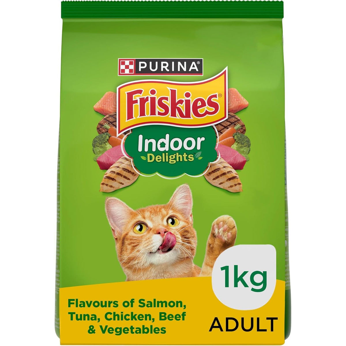 Friskies Purina Cat Food Indoor Delights Dry Cat Food 1Kg - Al Kabayel Discount CentreFriskies Purina Cat Food Indoor Delights Dry Cat Food 1KgPet SuppliesPURINA FRISKIESAl Kabayel Discount Centre