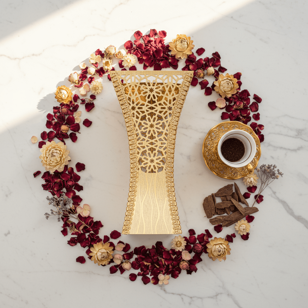 Fuma Gold Metal Incense Burner | Ornate Arabic Lattice Design | 27×13 cm - Al Kabayel Discount CentreFuma Gold Metal Incense Burner | Ornate Arabic Lattice Design | 27×13 cmIncense burnerFUMAAl Kabayel Discount Centre