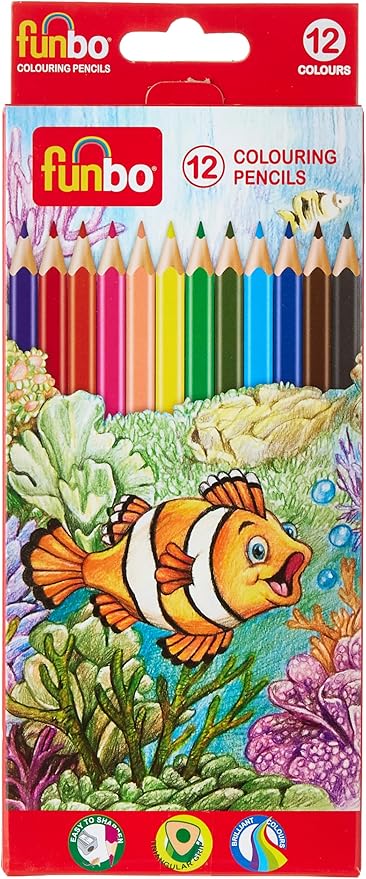 Funbo Colour Pencil 12Pcs Set - Al Kabayel Discount CentreFunbo Colour Pencil 12Pcs SetColor PencilsFUNBOAl Kabayel Discount Centre