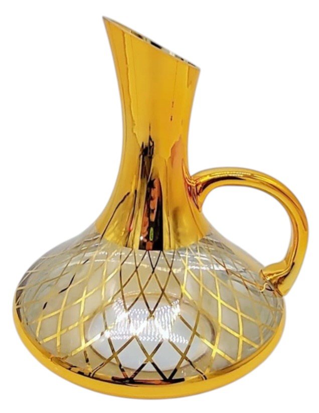 Furong Crafts 7pcs Glass Drinkware Set, 1200ml Jug - 1pc, 250ml Glass - 6pcs, Gold, WGC - 6 - Al Kabayel Discount CentreFurong Crafts 7pcs Glass Drinkware Set, 1200ml Jug - 1pc, 250ml Glass - 6pcs, Gold, WGC - 6Drinkware SetsFURONG CRAFTSAl Kabayel Discount Centre