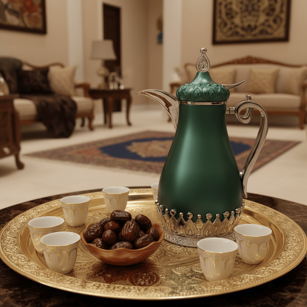 Fursan Elegant Vacuum Flask Set – 2 Pieces, 1 Litre Each, Matt Green with Shiny Silver - Al Kabayel Discount CentreFursan Elegant Vacuum Flask Set – 2 Pieces, 1 Litre Each, Matt Green with Shiny SilverThermosFURSANAl Kabayel Discount Centre