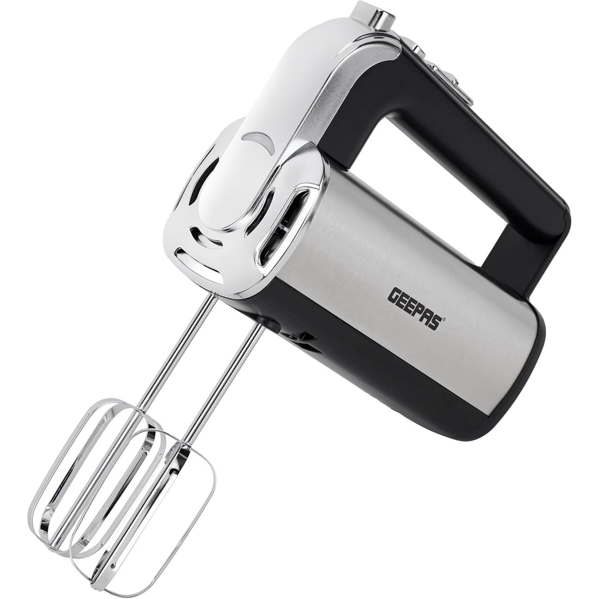 Geepas 160W Hand Mixer, Professional Electric Handheld Mixer for Baking, 5 Speed Function, Includes Stainless Steel Beaters & Dough Hooks, Eject Button, GHM2001 - Al Kabayel Discount CentreGeepas 160W Hand Mixer, Professional Electric Handheld Mixer for Baking, 5 Speed Function, Includes Stainless Steel Beaters & Dough Hooks, Eject Button, GHM2001Food & Drink AppliancesGEEPASAl Kabayel Discount Centre