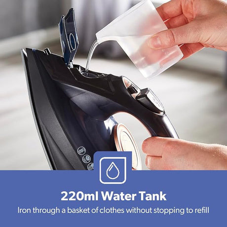 Geepas 2 - in - 1 Steam Iron, Adjustable Temperature Control, GSI7703 | Dry & Wet Steam Iron | Ceramic Soleplate | Dry/Steam/Burst of Steam/Vertical Steam Function - Al Kabayel Dicount CenterGeepas 2 - in - 1 Steam Iron, Adjustable Temperature Control, GSI7703 | Dry & Wet Steam Iron | Ceramic Soleplate | Dry/Steam/Burst of Steam/Vertical Steam FunctionIrons & steamersgeepassAl Kabayel Dicount Center