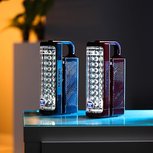 Geepas 24 Mega Luminous LED's Rechargeable LED Lantern Set Of 2 | 30 Super Bright SMD LEDs, Energy Efficient, USB Charging Red & Black - Al Kabayel Dicount CenterGeepas 24 Mega Luminous LED's Rechargeable LED Lantern Set Of 2 | 30 Super Bright SMD LEDs, Energy Efficient, USB Charging Red & BlackOutdoor LightinggeepassAl Kabayel Dicount Center