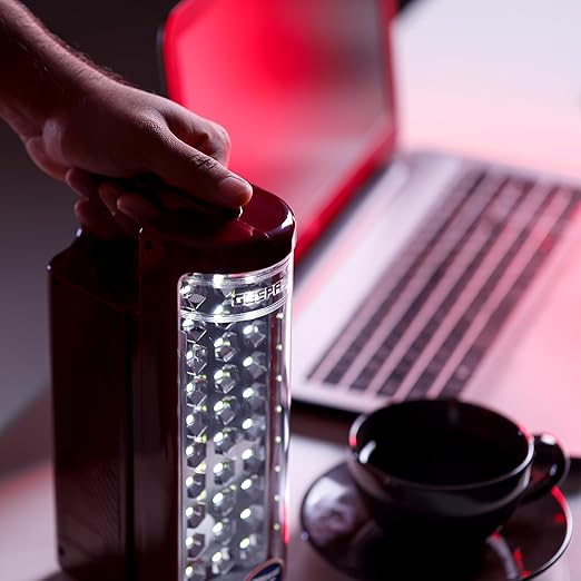 Geepas 24 Mega Luminous LED's Rechargeable LED Lantern Set Of 2 | 30 Super Bright SMD LEDs, Energy Efficient, USB Charging Red & Black - Al Kabayel Dicount CenterGeepas 24 Mega Luminous LED's Rechargeable LED Lantern Set Of 2 | 30 Super Bright SMD LEDs, Energy Efficient, USB Charging Red & BlackOutdoor LightinggeepassAl Kabayel Dicount Center