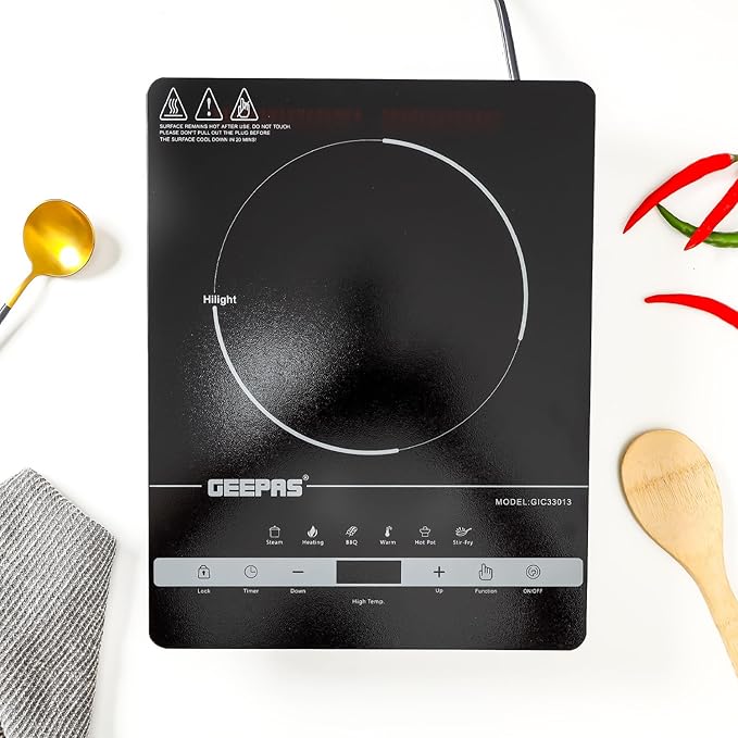 Geepas 4 Digit LED Display Digital Infrared Cooker, GIC33013 | 8 Temperature Settings | 3hrs Programmable Timer | 2000W Ceramic Heating Element - Al Kabayel Dicount CenterGeepas 4 Digit LED Display Digital Infrared Cooker, GIC33013 | 8 Temperature Settings | 3hrs Programmable Timer | 2000W Ceramic Heating ElementElectric Pans & Hot PlatesgeepassAl Kabayel Dicount Center