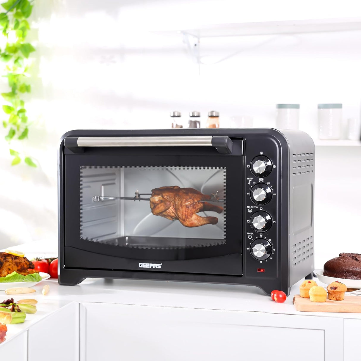 Geepas Electric Oven 60L with Rotisserie & Convection GO4401 - Al Kabayel Discount CentreGeepas Electric Oven 60L with Rotisserie & Convection GO4401OvensGEEPASAl Kabayel Discount Centre