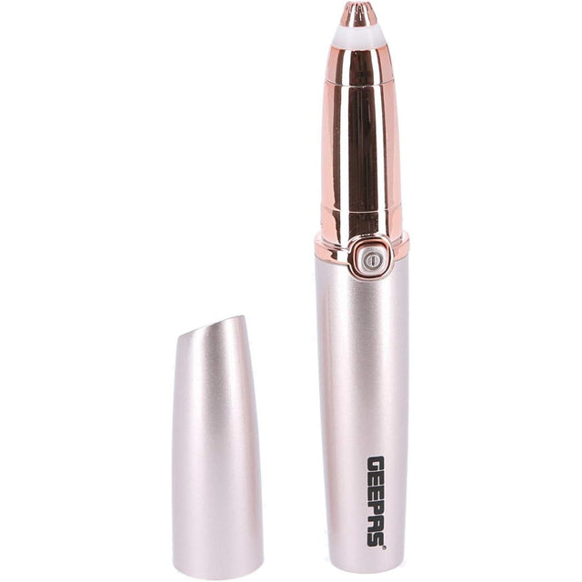 Geepas Eyebrow Trimmer - For Women, Usb Charging Cable, On/Off Switch, Epilator Led Indicator, Remover, Lipstick Design, Sharpness/Safety/Painless - Al Kabayel Dicount CenterGeepas Eyebrow Trimmer - For Women, Usb Charging Cable, On/Off Switch, Epilator Led Indicator, Remover, Lipstick Design, Sharpness/Safety/PainlesstrimmergeepassAl Kabayel Dicount Center