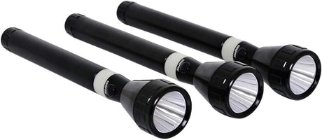 Geepas GFL4658 Rechargeable LED Flashlight, Set of 3| Hyper Bright White 2000 Meters Range Portable Torch High Beam LED Flashlight| Water Proof Pocket Flashlight with Charger, battery - Al Kabayel Dicount CenterGeepas GFL4658 Rechargeable LED Flashlight, Set of 3| Hyper Bright White 2000 Meters Range Portable Torch High Beam LED Flashlight| Water Proof Pocket Flashlight with Charger, batteryHandheld FlashlightsgeepassAl Kabayel Dicount Center