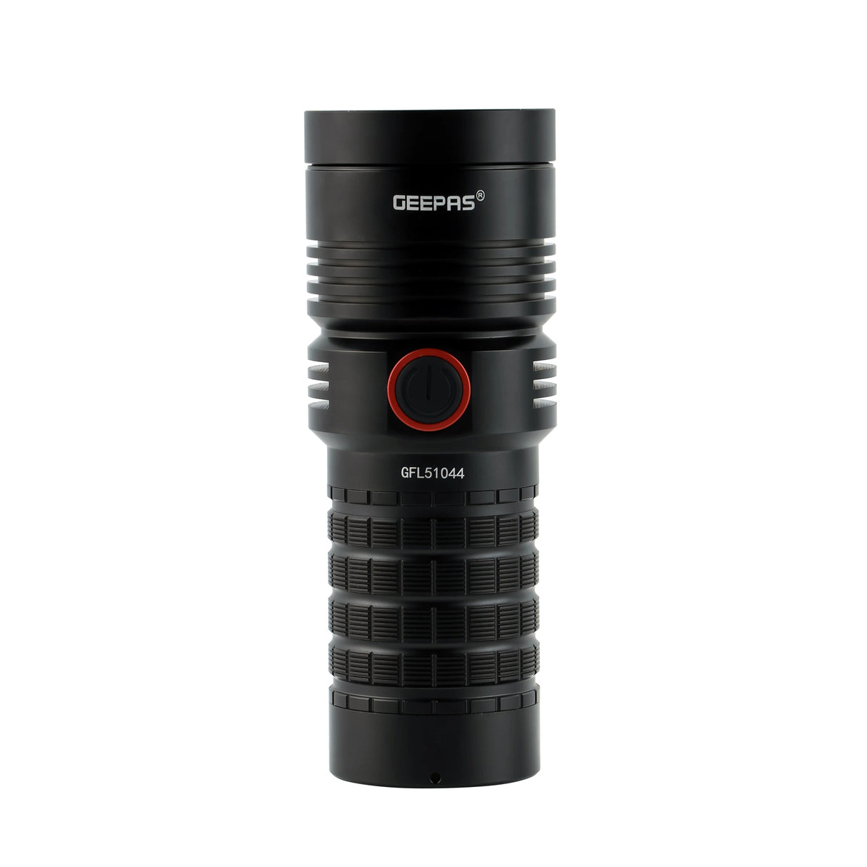 Geepas GFL51044 LED Flashlight with Built - in Power Bank | Waterproof Rechargeable Torch | Black Color | Ideal for Outdoor Adventures - Al Kabayel Discount CentreGeepas GFL51044 LED Flashlight with Built - in Power Bank | Waterproof Rechargeable Torch | Black Color | Ideal for Outdoor AdventuresHandheld FlashlightsGEEPASAl Kabayel Discount Centre