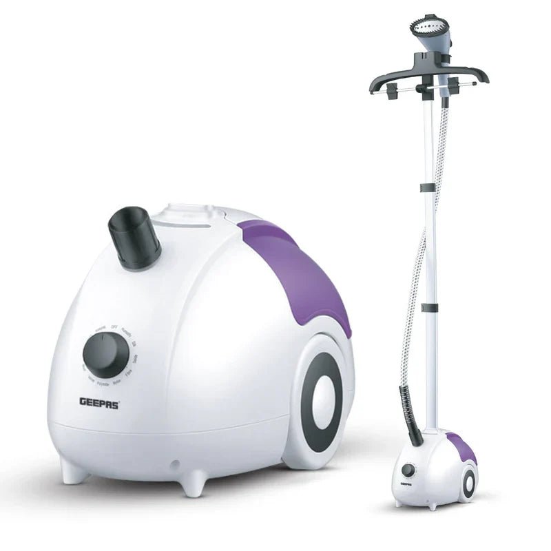 Geepas GGS25022 Garment Steamer - 2000W Power- 1.8L Water Tank - Al Kabayel Discount CentreGeepas GGS25022 Garment Steamer - 2000W Power- 1.8L Water TankIrons & SteamersGEEPASAl Kabayel Discount Centre