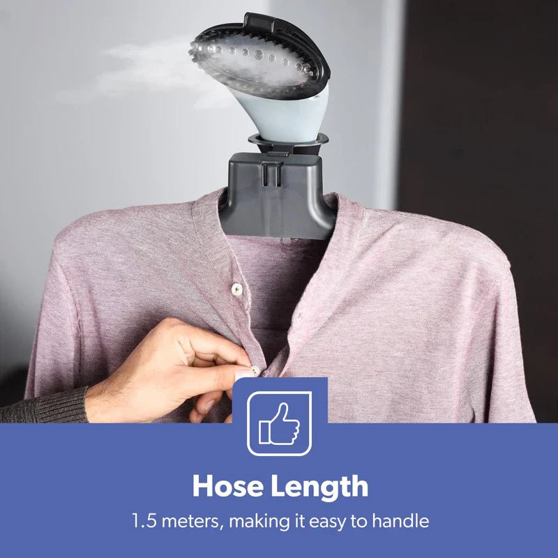 Geepas GGS25033 2000W Garment Steamer - 1.3L Water Tank - Al Kabayel Discount CentreGeepas GGS25033 2000W Garment Steamer - 1.3L Water TankIrons & SteamersGEEPASAl Kabayel Discount Centre