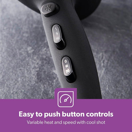 Geepas GHD86019 2200W Powerful Hair Dryer - 2 - Speed & 3 Temperature Settings - Salon Quality with Cool Shot Function for Frizz Free Shine - Portable Hair Dryer - Al Kabayel Dicount CenterGeepas GHD86019 2200W Powerful Hair Dryer - 2 - Speed & 3 Temperature Settings - Salon Quality with Cool Shot Function for Frizz Free Shine - Portable Hair Dryerhair dryergeepassAl Kabayel Dicount Center