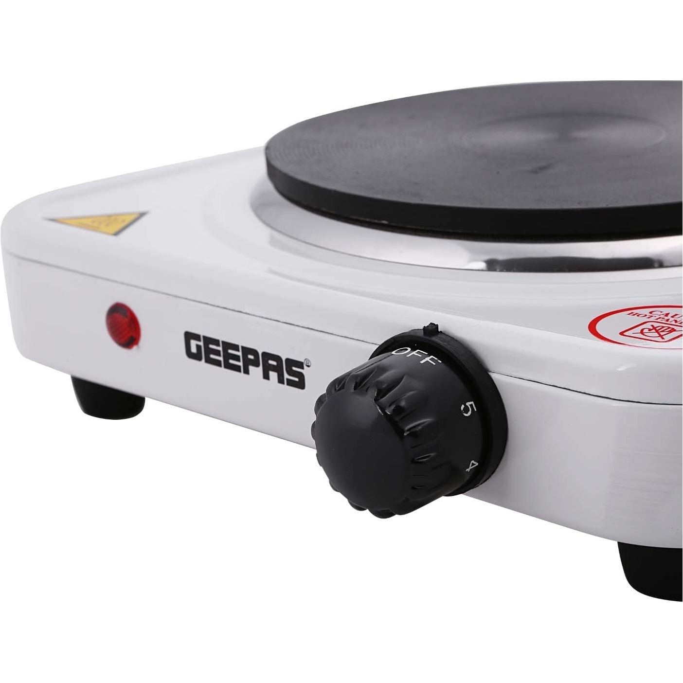 Geepas GHP32013 1000W Electric Single Hot Plate for Flexible & Precise Table Top Cooking - Cast Iron Heating Plate - Al Kabayel Dicount CenterGeepas GHP32013 1000W Electric Single Hot Plate for Flexible & Precise Table Top Cooking - Cast Iron Heating PlateSpecialty AppliancesgeepassAl Kabayel Dicount Center