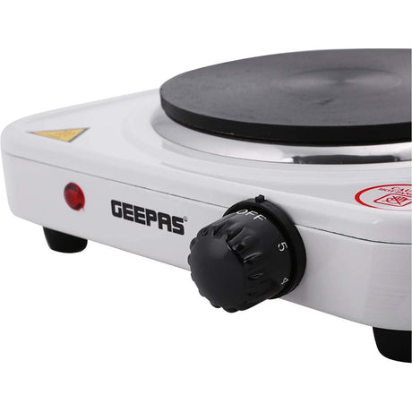 Geepas GHP32013 1000W Electric Single Hot Plate for Flexible & Precise Table Top Cooking - Cast Iron Heating Plate - Al Kabayel Dicount CenterGeepas GHP32013 1000W Electric Single Hot Plate for Flexible & Precise Table Top Cooking - Cast Iron Heating PlateSpecialty AppliancesgeepassAl Kabayel Dicount Center