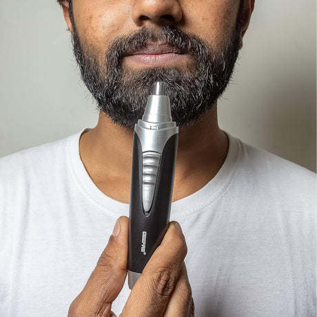 Geepas GNT8651 Nose & Ear Trimmer - Professional 2 in 1 Eyebrow & Facial Hair Trimmer for Men |Cleaning Brush - Electric Nostril Nasal Hair Painless Clipper - Al Kabayel Dicount CenterGeepas GNT8651 Nose & Ear Trimmer - Professional 2 in 1 Eyebrow & Facial Hair Trimmer for Men |Cleaning Brush - Electric Nostril Nasal Hair Painless ClippertrimmergeepassAl Kabayel Dicount Center