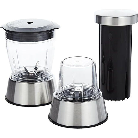 Geepas GSB5451 4 - in - 1 Juicer & Blender - Compact Electric Blender, Juicer, Chopper & Grinder | 2 - Speed Pulse Function for Ice Crusher | 800W - 2 Years Warranty - Al Kabayel Dicount CenterGeepas GSB5451 4 - in - 1 Juicer & Blender - Compact Electric Blender, Juicer, Chopper & Grinder | 2 - Speed Pulse Function for Ice Crusher | 800W - 2 Years WarrantyFood & Drink AppliancesgeepassAl Kabayel Dicount Center