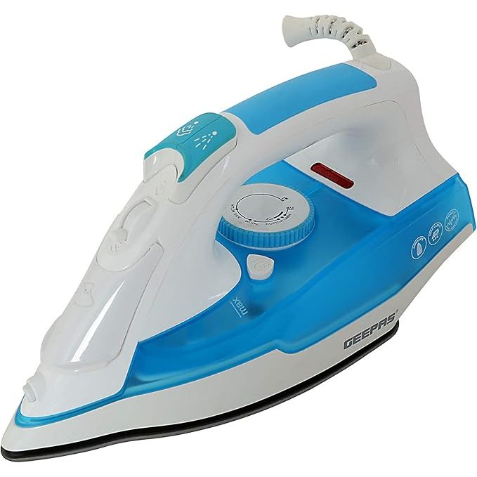 Geepas GSI7809 2400W Steam Iron - Variable Temperature Iron for Crisp Ironed Clothes with Non - Stick Soleplate & 240ml Tank | Steam Generator, Spray & Steam Function - Al Kabayel Dicount CenterGeepas GSI7809 2400W Steam Iron - Variable Temperature Iron for Crisp Ironed Clothes with Non - Stick Soleplate & 240ml Tank | Steam Generator, Spray & Steam FunctionIrons & steamersgeepassAl Kabayel Dicount Center