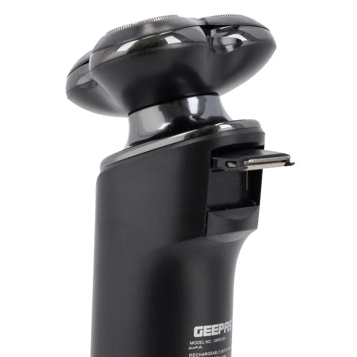 Geepas GSR57501 3 - Head Rechargeable Shaver - Blue | IPX6 Waterproof, Lithium Battery | Fast Charging | Easy Cleaning | LED Indicator | Long - Lasting Motor - Al Kabayel Discount CentreGeepas GSR57501 3 - Head Rechargeable Shaver - Blue | IPX6 Waterproof, Lithium Battery | Fast Charging | Easy Cleaning | LED Indicator | Long - Lasting MotorTrimmerGEEPASAl Kabayel Discount Centre