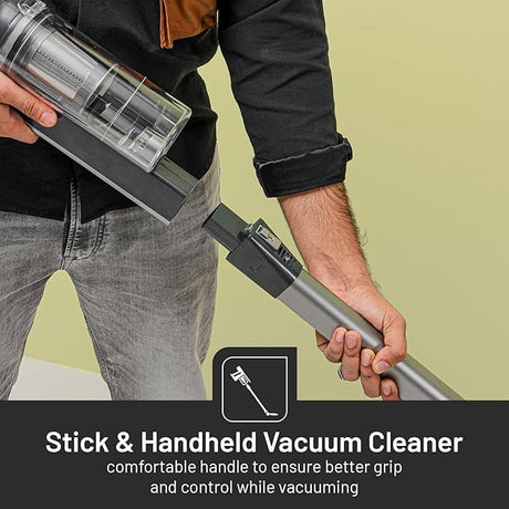 Geepas GVC2596N Stick & Handheld Vacuum Cleaner, HEPA Filter | Handheld & Stick, 0.9L Dust Bag Capacity, 600W Powerful Motor, Transparent Dust Cup for Easy Check, Lightweight Body & Low Noise - Al Kabayel Dicount CenterGeepas GVC2596N Stick & Handheld Vacuum Cleaner, HEPA Filter | Handheld & Stick, 0.9L Dust Bag Capacity, 600W Powerful Motor, Transparent Dust Cup for Easy Check, Lightweight Body & Low Noisevacuum cleanersgeepassAl Kabayel Dicount Center