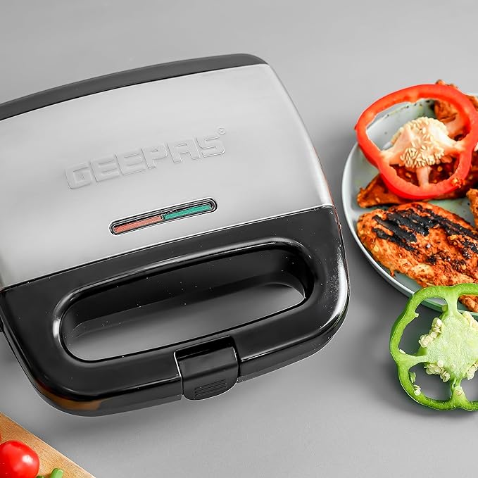 Geepas Portable Powerful 700W 2 Slice Grill Maker with Non - Stick Plates GGM6001| | Easy to Clean | Practical Cable Winding | Lid Locking for Space - Saving Vertical Storage - Al Kabayel Dicount CenterGeepas Portable Powerful 700W 2 Slice Grill Maker with Non - Stick Plates GGM6001| | Easy to Clean | Practical Cable Winding | Lid Locking for Space - Saving Vertical StorageIndoor Grills & GriddlesgeepassAl Kabayel Dicount Center