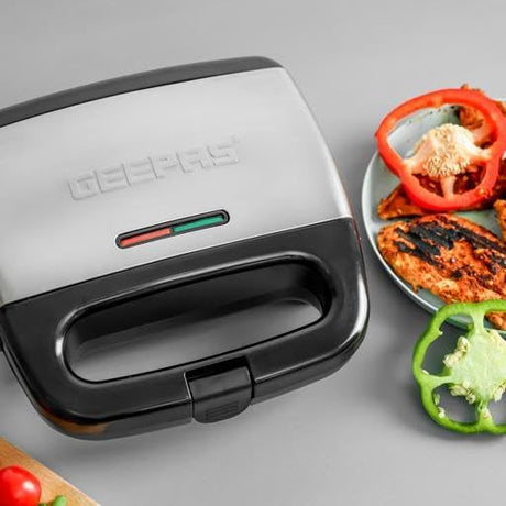 Geepas Portable Powerful 700W 2 Slice Grill Maker with Non - Stick Plates GGM6001| | Easy to Clean | Practical Cable Winding | Lid Locking for Space - Saving Vertical Storage - Al Kabayel Dicount CenterGeepas Portable Powerful 700W 2 Slice Grill Maker with Non - Stick Plates GGM6001| | Easy to Clean | Practical Cable Winding | Lid Locking for Space - Saving Vertical StorageIndoor Grills & GriddlesgeepassAl Kabayel Dicount Center