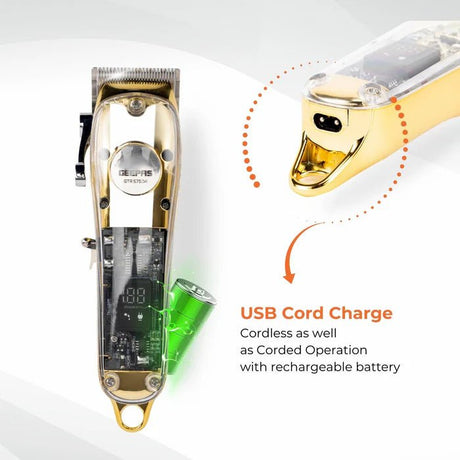 GEEPAS Professional Digital Hair Clipper 4 Adjustable Cutting Blades and 8 Different Length Limit Combs with LCD Display - GTR57504 - Al Kabayel Discount CentreGEEPAS Professional Digital Hair Clipper 4 Adjustable Cutting Blades and 8 Different Length Limit Combs with LCD Display - GTR57504Personal Care & Styling ToolsGEEPASAl Kabayel Discount Centre
