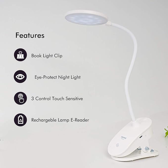 Geepas Rechargeable Desk Lamp, Large Luminescent Surface, GE53026 | Touch Sensitive Control | 3 Brightness Eye - Protect Night Light | Portable Lamp for E - Reader | Multifunctional - Al Kabayel Dicount CenterGeepas Rechargeable Desk Lamp, Large Luminescent Surface, GE53026 | Touch Sensitive Control | 3 Brightness Eye - Protect Night Light | Portable Lamp for E - Reader | Multifunctionaltable lampgeepassAl Kabayel Dicount Center