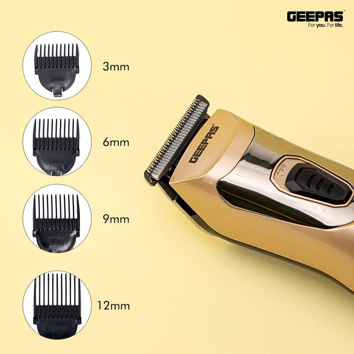Geepas Rechargeable Hair Clipper Battery 300 Mah - Precise Beard Styler With Fine Steel Head | Indicator Lights, Cordless Trimmer, 45 Minutes Working In Single Charge - Al Kabayel Discount CentreGeepas Rechargeable Hair Clipper Battery 300 Mah - Precise Beard Styler With Fine Steel Head | Indicator Lights, Cordless Trimmer, 45 Minutes Working In Single ChargeTrimmerGEEPASAl Kabayel Discount Centre