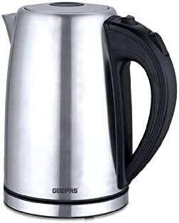 Geepas Stainless Steel Electric Kettle 1850 Watts, Silver, 1.8 Litre, Gk6123 - Al Kabayel Discount CentreGeepas Stainless Steel Electric Kettle 1850 Watts, Silver, 1.8 Litre, Gk6123Electric KettlesGEEPASAl Kabayel Discount Centre