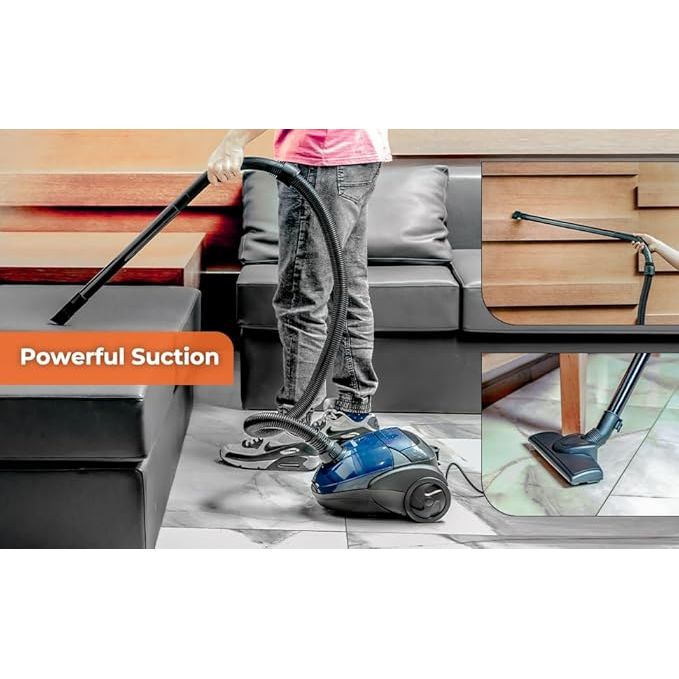 Geepas Vacuum Cleaner |GVC2595 - Handheld & Stick, 1.5L Dust Bag Capacity, 1400W Powerful Motor |Comfortable Handle, Rolling wheels with Easy Parking Nozzle and Dust Full Indicator - Al Kabayel Dicount CenterGeepas Vacuum Cleaner |GVC2595 - Handheld & Stick, 1.5L Dust Bag Capacity, 1400W Powerful Motor |Comfortable Handle, Rolling wheels with Easy Parking Nozzle and Dust Full IndicatorCanister VacuumsgeepassAl Kabayel Dicount Center